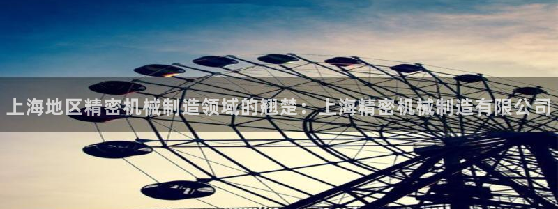 彩神v8是真的挣钱吗：上海地区精密机械制造领域的翘楚：上海精密机械制造有限公司