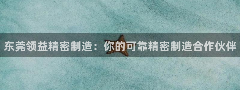 彩神是真的吗：东莞领益精密制造：你的可靠精密制造合作伙伴