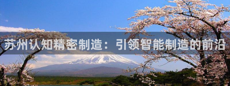 彩神vlll官网网上购彩：苏州认知精密制造：引领智能制造的前沿