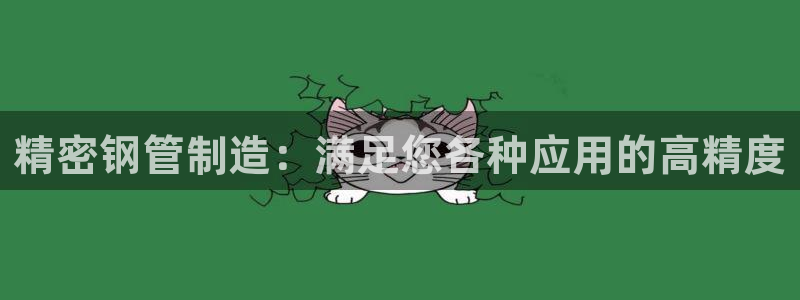 彩神网能赚钱是怎么回事：精密钢管制造：满足您各种应用的高精度