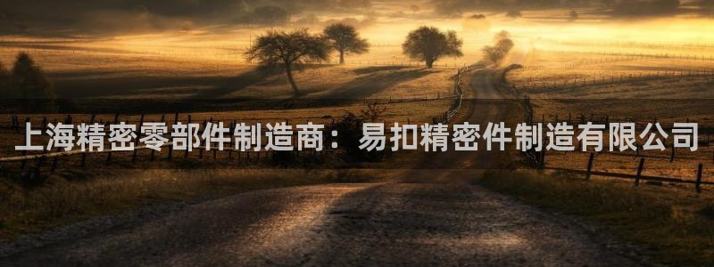 彩神vii官网大赢家：上海精密零部件制造商：易扣精密件制造有限公司