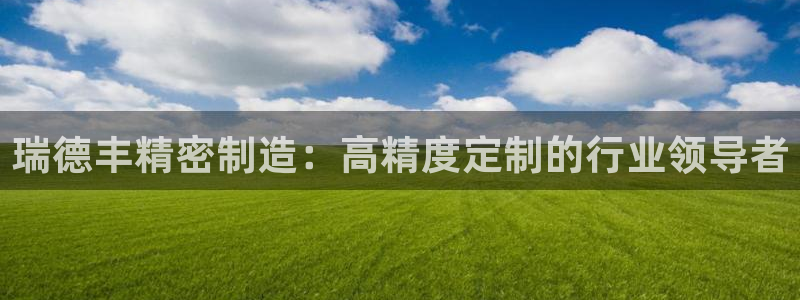 彩神旗下有哪些平台可以玩：瑞德丰精密制造：高精度定制的行业领导者