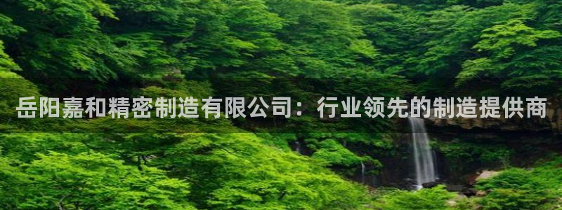 彩神v8是一个什么平台：岳阳嘉和精密制造有限公司：行业领先的制造提供商