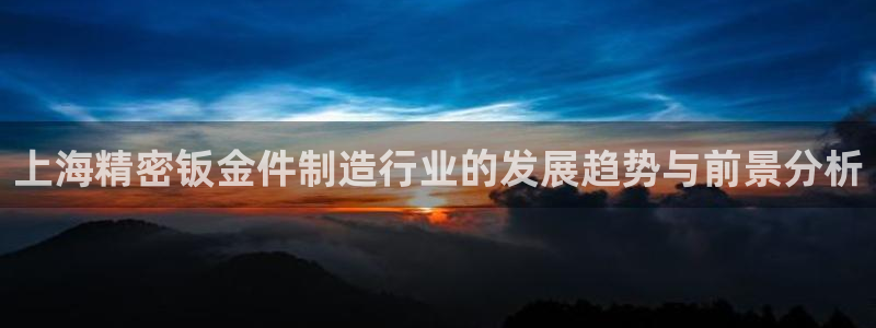 彩神大发云：上海精密钣金件制造行业的发展趋势与前景分析