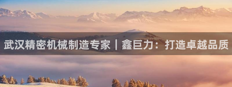 彩神争霸官方下载2017：武汉精密机械制造专家｜鑫巨力：打造卓越品质