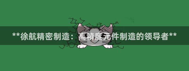 彩神ix是真的吗：**徐航精密制造：高精度元件制造的领导者**