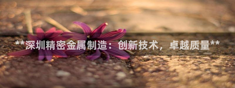 彩神平台是真的吗：**深圳精密金属制造：创新技术，卓越质量**