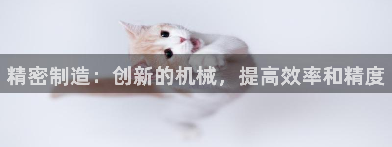 彩神是正规平台吗知乎：精密制造：创新的机械，提高效率和精度