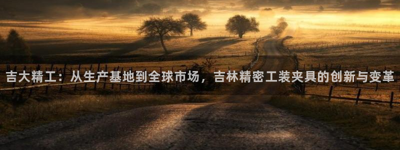 彩神vii官网：吉大精工：从生产基地到全球市场，吉林精密工装夹具的创新与变革