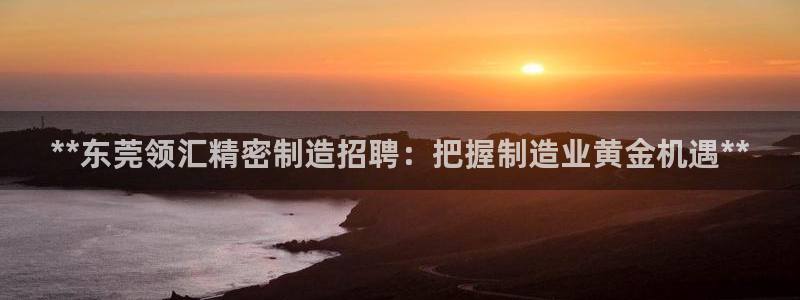 彩神团队是真的吗：**东莞领汇精密制造招聘：把握制造业黄金机遇**