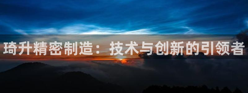 彩神vl官网：琦升精密制造：技术与创新的引领者